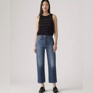Levi’s Ribcage Straight Ankle Jeans-Size 25